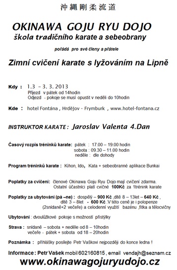 Vánoční cvičení 2012
